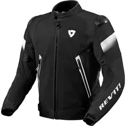 Revit Control Air H2O wasserdichte Motorrad Textiljacke, schwarz/weiß, L - Schutzjacke für Motorradfahrer, atmungsaktiv und wasserdicht für optimalen Komfort bei jeder Wetterlage.