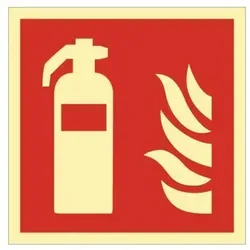 Brandschutzzeichen Din En Iso 7010 L148xb148 Mm Feuerlöscher Kunststoff