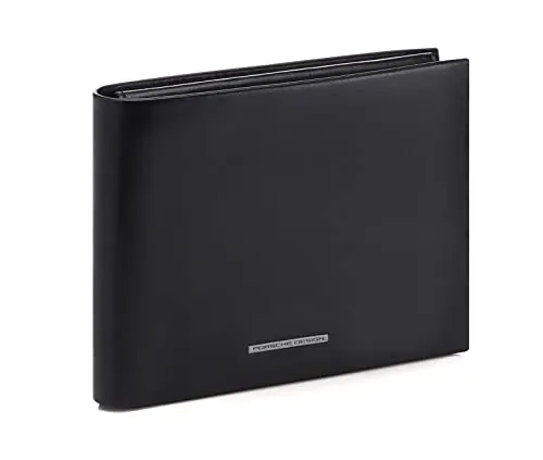 Porsche Design Classic Wallet 10 RFID - Edle Lederbörse in Schwarz - Portemonnaies mit RFID-Schutz, gefertigt aus hochwertigem Glattleder. Bietet Platz für 10 Kreditkarten und überzeugt durch modernes, luxuriöses Design.