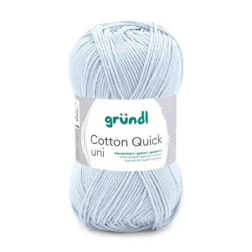 GRÜNDL WOLLE COTTON QUICK UNI 50G BLASSBLAU 100G/5,98 Euro