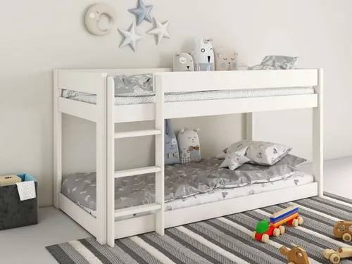 Lüttenhütt Kinderbett ROBIN – Flexibles Montessori Boden- und Etagenbett - Kinderzimmermöbel aus zertifiziertem Massivholz, individuell montierbar für optimale Sicherheit und Stil, ideal für kreative Träume.