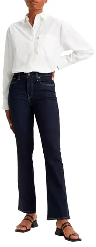 Levi's Damen 725™ High Rise Bootcut Jeans - Blue Wave Rinse - Jeans in Bootcut-Form für einen beinstreckenden Look, hohe Taille für schlanke Silhouette, ideal für Komfort und Stil.