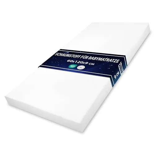 Totsy Baby Matratze 120 x 60 cm - Matratzen für Babybetten, optimale Festigkeit für erholsamen Schlaf und Oeko-Tex-zertifiziert für höchste Sicherheit.