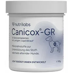 Kautabletten Canicox-GR 50 für alte Hunde - Ergänzungsfutter zur Unterstützung von Gelenken, Herz und Gehirn. Mit Mikronährstoffen für die optimale Versorgung älterer Hunde. Ideal für die tägliche Fütterung.