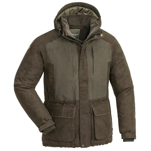 Pinewood Herren Jagd Jacke Abisko 2.0 Größe M - Funktionsjacke für kalte Wintertage mit innovativer Ultra Body Heat Technologie, die 25% mehr Körperwärme reflektiert. Wind- und wasserfest, ideal für die Jagd.