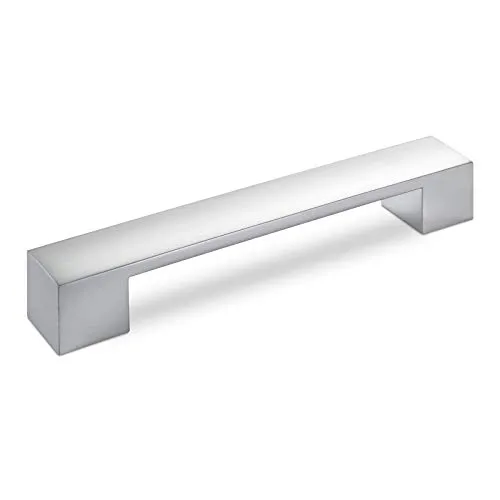 SO-TECH® Möbelgriff MARKANT BA 128 mm - Möbelgriff aus Zinkdruckguss mit eleganter Chrom matt Oberfläche, ideal für stilvolle Möbelgestaltungen. Inklusive M4 Befestigungsschrauben für einfache Montage.
