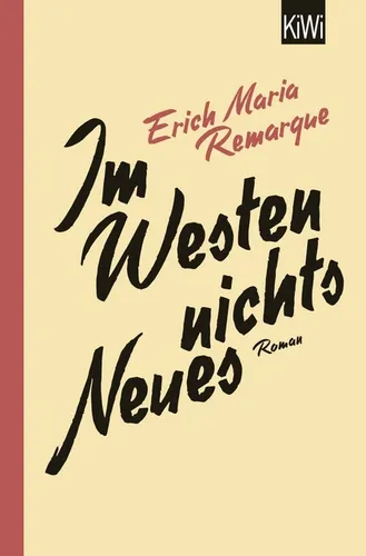 Im Westen nichts Neues von Erich Maria Remarque (2014, Taschenbuch)