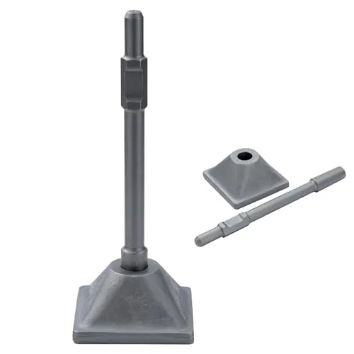 TOPWAY PH65 Presshammer-Bodenstampfer, 9 kg, 1-1/8 Zoll Sechskantstampferschaft und Platte, für Presshammer, elektrischen Abbruchbetonbrecher 121146