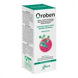 Oroben Mundspülung - Mundspülung zur Linderung von Entzündungen und Schmerzen im Mundraum, bildet einen schützenden Film und fördert die Heilung. Ideal bei Aphthen und Zahnfleischentzündungen.