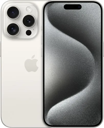 Apple iPhone 15 Pro 128 GB Titan Weiß - A17 Pro Prozessor, 48 MP Kamera & Wasserschutz für herausragende Fotografie und Leistung