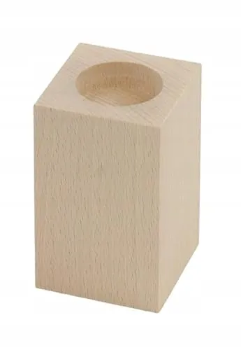 PEEWIT Holz Kerzenhalter Rechteck Tealight Wohnungsdekoration 12 Zentimeter