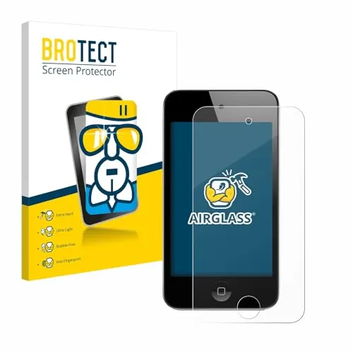 BROTECT Schutzglas für Apple iPod Touch (4. Gen.) Schutzfolie Panzer Folie Glas Displayschutz Made in Germany [Kratzfest 9H, Anti-Fingerprint]
