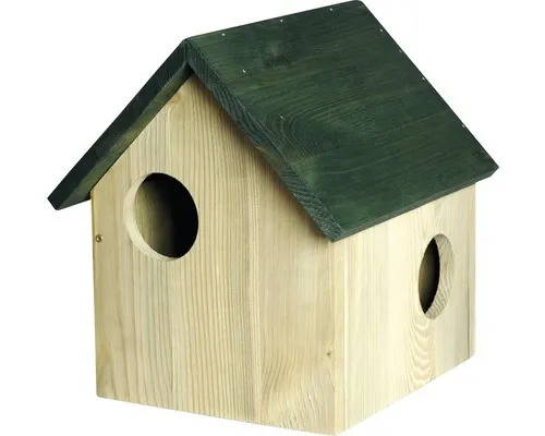 Eichhörnchenkobel mit drei Eingängen - Sonstige, robuster Holzbau mit drei Eingängen für optimale Zugänglichkeit und Sicherheit für Eichhörnchen.