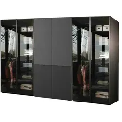 BETTSO SANDBOX 2X ANTISOL + NOVA Set von 3 modularen Schränken - Drehtürenschränke mit elegantem Design, höhenverstellbaren Regalen und 6 Kleiderstangen für optimalen Stauraum und individuelle Gestaltungsmöglichkeiten.
