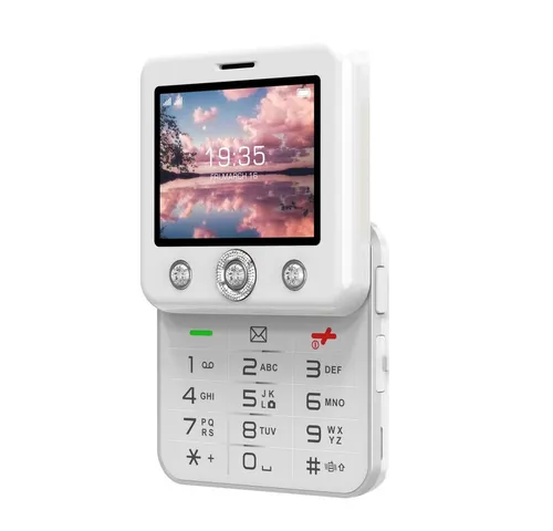 ONESTYLE Diamond White - Dual-SIM Smartphone - Kompaktes Dual-SIM Mobiltelefon mit erweiterbarem Speicher und 6 cm LCD-Display. Ideal für soziale Netzwerke wie TikTok und Facebook. Zuverlässige Leistung mit 4G und USB Type C Anschluss.