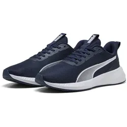 PUMA Flyer Lite 3 Laufschuhe für Erwachsene, Gr. 41, navy/weiß/blau - Laufschuhe für Damen und Herren mit neuem Design und hervorragendem Komfort. Ideal für Jogging-Abenteuer mit schnürbarem Verschluss und normalem Dämpfungsgrad.