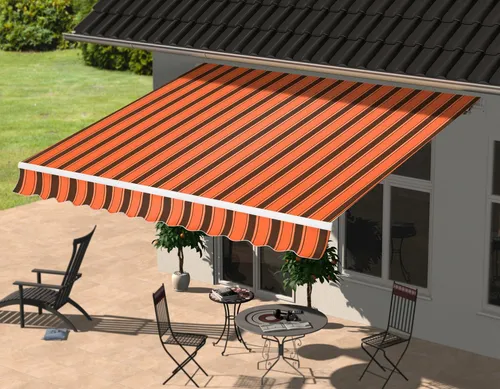 KONIFERA Gelenkarmmarkise Almuñécar 295x200 cm mit Kurbel - Elegante Gelenkarmmarkise für Terrasse und Balkon. Mit verstellbarem Neigungswinkel und strapazierfähigem, wasserabweisendem Stoff bietet sie optimalen Sonnenschutz und fügt sich harmonisch in jeden Außenbereich ein.