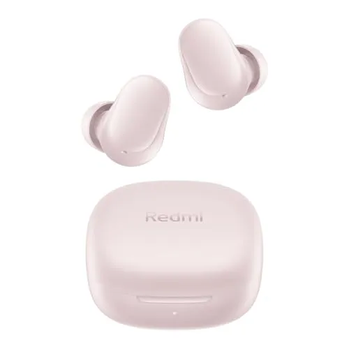 Xiaomi Redmi Buds 6 Play - Pink BHR8775GL - True-Wireless-In-Ear-Kopfhörer mit 10-mm-Dynamiktreiber und AI-Rauschunterdrückung. Genießen Sie bis zu 36 Stunden Spielzeit, spritzwassergeschützte Bauweise und intuitive Touch-Steuerung für ultimativen Komfort und Klangqualität.