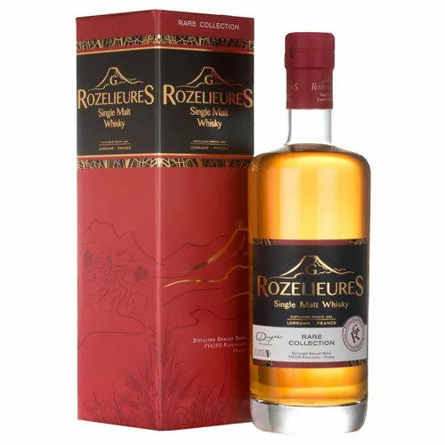 Rozelieures Rare Collection Single Malt Whisky 0,7 l - Exklusiver französischer Single Malt Whisky, 5 Jahre gereift, ohne künstliche Zusätze für puren Genuss.