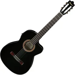 Ibanez GA11CE-BK Gitarre Black High Gloss - Classical Series Gitarre mit Fichtendecke und hochwertiger Piezo-Elektronik, ideal für vielseitige Klangvielfalt und Performance.