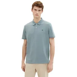 TOM TAILOR Poloshirt mit Knopfleiste und Logo grün XXXL (60)