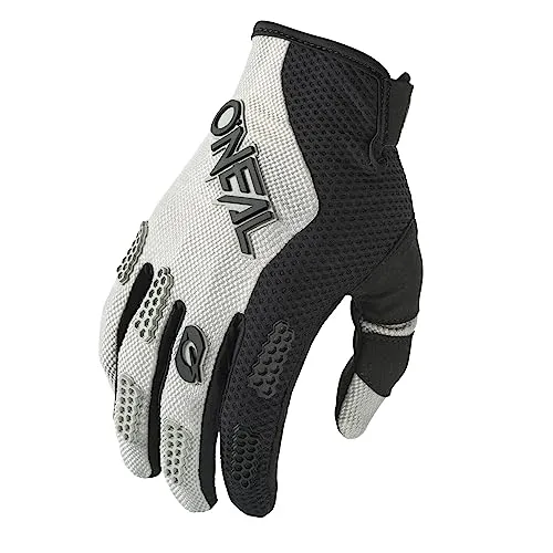 O'Neal Element Bikehandschuhe - Hell Grau - Größe L - Motorradhandschuhe mit optimalem Grip und Atmungsaktivität, perfekt für Fahrten bei jedem Wetter.