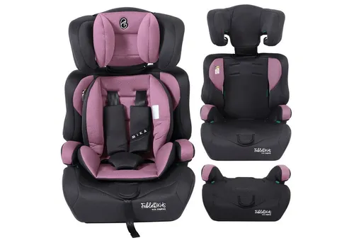 FableKids Autokindersitz - Pink, ECE R129/03 - Kindersitz für Körpergrößen von 76-150 cm, ideal für Kinder von 15 Monaten bis 12 Jahren. Mit 4-fach höhenverstellbarer Kopfstütze und abnehmbarer Rückenlehne für flexible Nutzung.