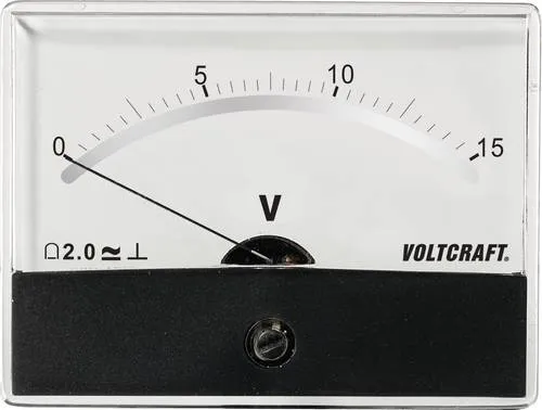VOLTCRAFT AM-86X65/15V/DC AM-86X65/15V/DC Einbau-Messgerät AM-86X65/15V/DC Drehspule
