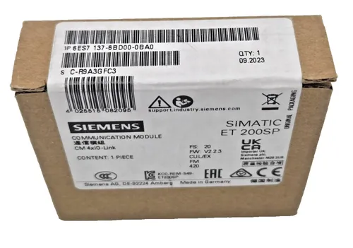 Siemens Simatic S7 Communication Module ET200SP, 6ES7 137-6BD00-0BA0 - SPS-Prozessoren, leistungsstarkes Kommunikationsmodul für effiziente Automatisierungslösungen in der Industrie.