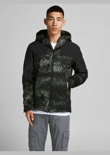 JACK&JONES CORE JCODEXTER Jacke SN Black - Oversized Cropped L - Leicht wattierte Übergangsjacke aus 100% recyceltem Polyester, wasserabweisend und mit praktischen Reißverschlusstaschen. Ideal für kühle Tage, schützt zuverlässig vor Wind und Wetter.