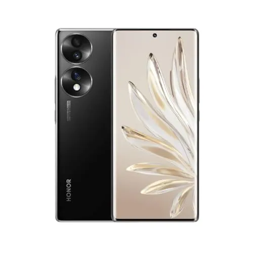 Honor 70 Smartphone 5G, 8+128 GB, 6,67 Zoll OLED Curved Display 120 Hz, Dreifache Rückkamera mit 54 MP mit Android 12, 4800 mAh Akku + 66 W Schnellladung, Midnight Black