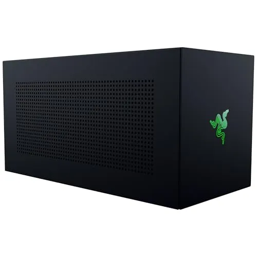 Razer Core X V2 w/o PSU - Grafikkartenzubehör, leistungsstarkes externes GPU-Gehäuse aus robustem Stahl für optimale Kühlung und Leistung.
