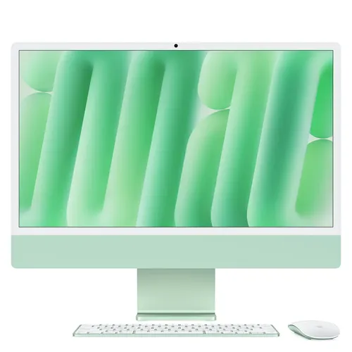 Apple iMac MWUE3D A Grün - 61cm (24 Zoll) All-in-One PC, 8-Core M4 Chip, 16GB RAM, 256GB SSD und 4,5K Retina Display