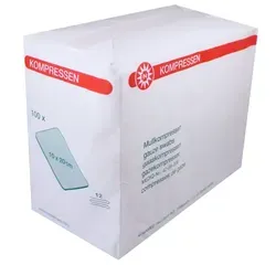 Noba Mullkompressen 10 x 20 cm, 100 Stück, 12-lagig - Unsterile Mullkompressen für die Wundversorgung, 12-lagig und saugfähig. Ideal für die Erstversorgung und Wundabdeckung. Einmalgebrauch, praktische Packung mit 100 Stück.
