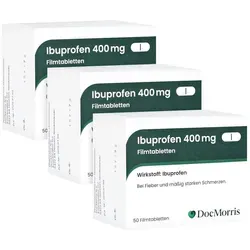 DocMorris Ibuprofen 400 mg Filmtab Trio 3X50 St
