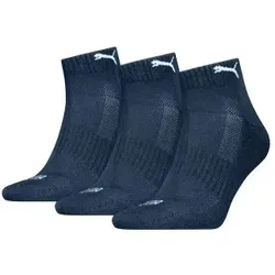 Puma 3P Cushioned Quarter Sock Marine Gr 39/42