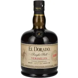 El Dorado 2009 Single Still Versailles Rum 40% - Exklusiver Rum aus Guyana, 12 Jahre gereift, in einer eleganten 0,7 Liter Flasche. Ideal für Genießer und Kenner, die besonderen Genuss suchen.
