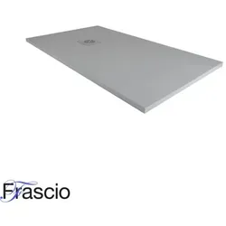 Duschwanne 75x175 cm Vulcano Line Slim Dunkelgrau RAL 7005 - Moderne Duschwanne aus Kunstharz und Marmor mit rutschfester Oberfläche. Extra flach (3 cm) und mit Edelstahl-Ablauf. Ideal für eine einfache Installation und Reinigung, sorgt für maximale Haltbarkeit. Perfekt für Ihr Badezimmer!