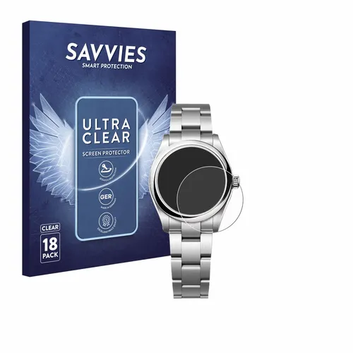 18x Folie für Rolex Oyster Perpetual 31 Schutzfolie Displayschutz Display Klar