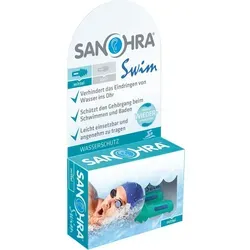 Sanohra Swim F. Erwachsene Ohrenschutz - 2 ST - Arzneimittel für optimalen Ohrenschutz beim Schwimmen, wasserfest und sanft zur Haut.