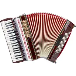 Zupan Alpe IV 96 EF/M Cassotto Akkordeon - Palisander - Akkordeon mit 38 Diskanttasten, 96 Bassknöpfen und hochwertiger Holztastatur. Ideal für anspruchsvolle Musiker, inklusive Trageriemen und Luxuskoffer.