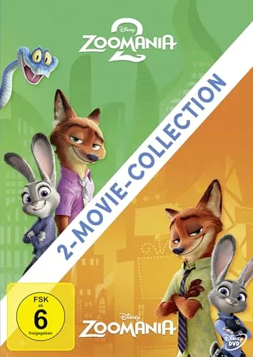 Zoomania 2-Movie-Collection - Erlebe die Abenteuer in der bunten Tierstadt! Diese Sammlung bietet spannende Unterhaltung für die ganze Familie, ideal für gemütliche Filmabende.