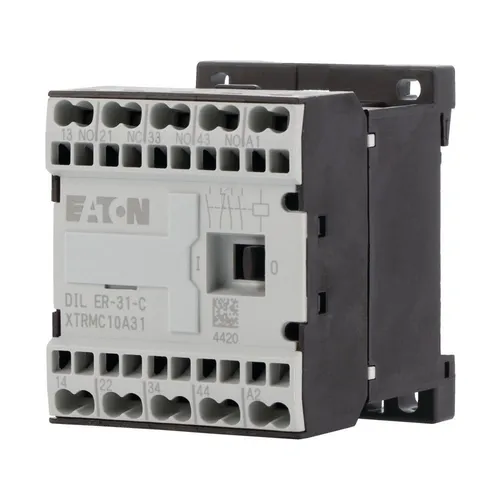 Eaton Hilfsschütz DILER-31-G-C (24VDC) - Schützzubehör: Zuverlässiges Hilfsschütz mit 3 Schließern und 1 Öffner, ideal für vielseitige Steuerungsanwendungen bei DC 24V.