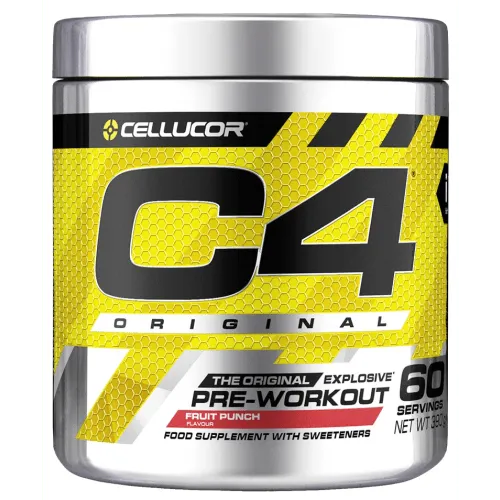 Cellucor C4 - 390 g Fruit Punch - Nahrungsergänzungsmittel für optimierte Trainingsleistung mit 9 effektiven Zutaten, inklusive Koffein für verbesserte Konzentration und Kreatin für maximale Ausdauer.