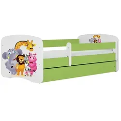 Bjird Kinderbett Babydream 180x80 cm - Sicher und flexibel für Kinder - Betten für Kinder mit Rausfallschutz, Schublade und Lattenrost. Das Bett bietet abgerundete Kanten für Sicherheit und ist bis 100 kg belastbar, ideal für gemeinsamen Schlaf.