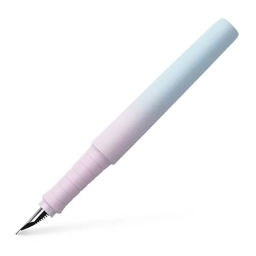 Faber-Castell 241017 - Füller Poly Pen, Federbreite M, Füllfederhalter blushing sky