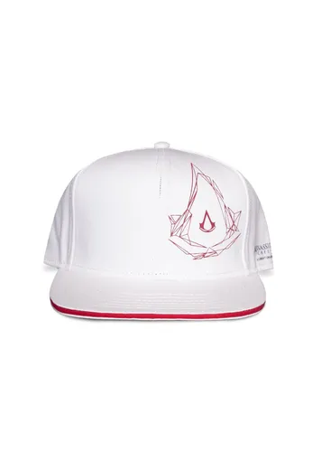 Assassin's Creed - Herren Snapback Cap Weiß - Hüte & Mützen, stylische Einheitsgröße Baseballcap aus hochwertigem Polyester für echte Assassin's Creed Fans.