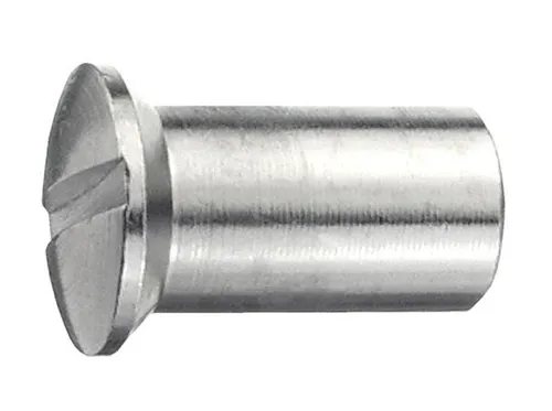 connex Hülsenmutter M5 x 15 mm Messing vernickelt - 6 Stück  Hülsenmutter