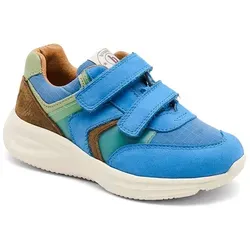 bisgaard Leder-Sneakers "Yuki" in Blau - 24 - Stylische Leder-Sneakers mit Klettverschluss, ideal für Kinder. Die verstärkten Kappen und die rutschhemmende Sohle bieten sicheren Halt und Komfort im Alltag.