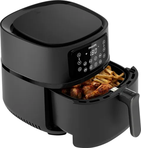 Philips Airfryer 5000 Serie XXL (HD9285/90) - 7,2L Heißluftfritteuse mit 16-in-1 Funktionen, 90% weniger Fett und Wifi-Anbindung für innovative Rezepte